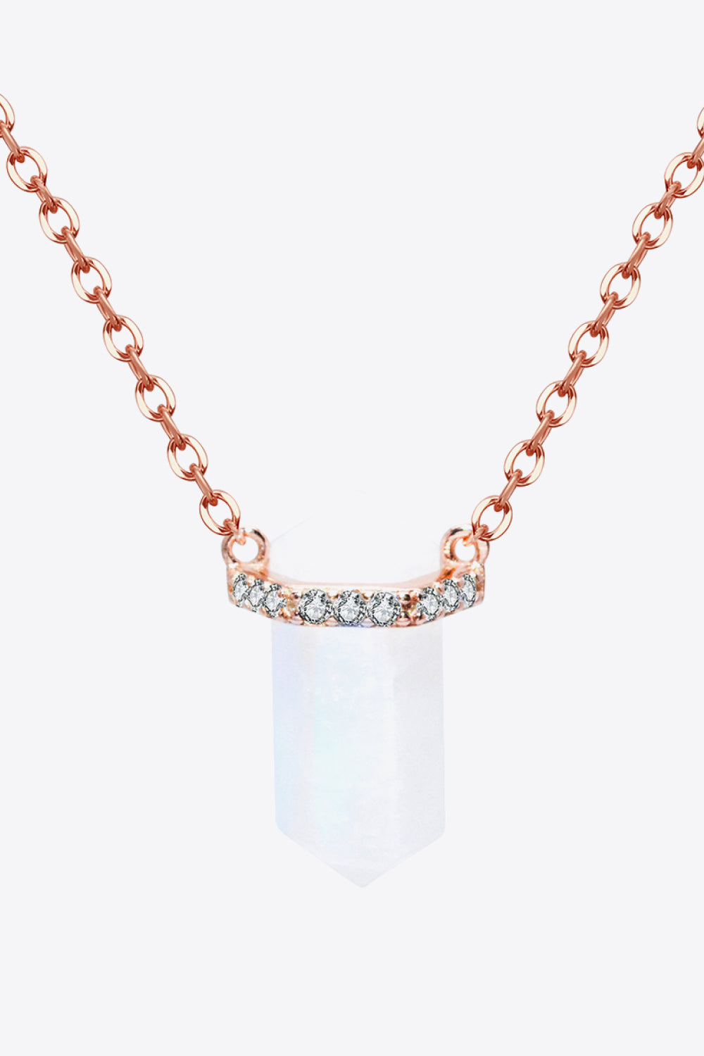 Natural Moonstone Chain-Link Necklace The Stout Steer