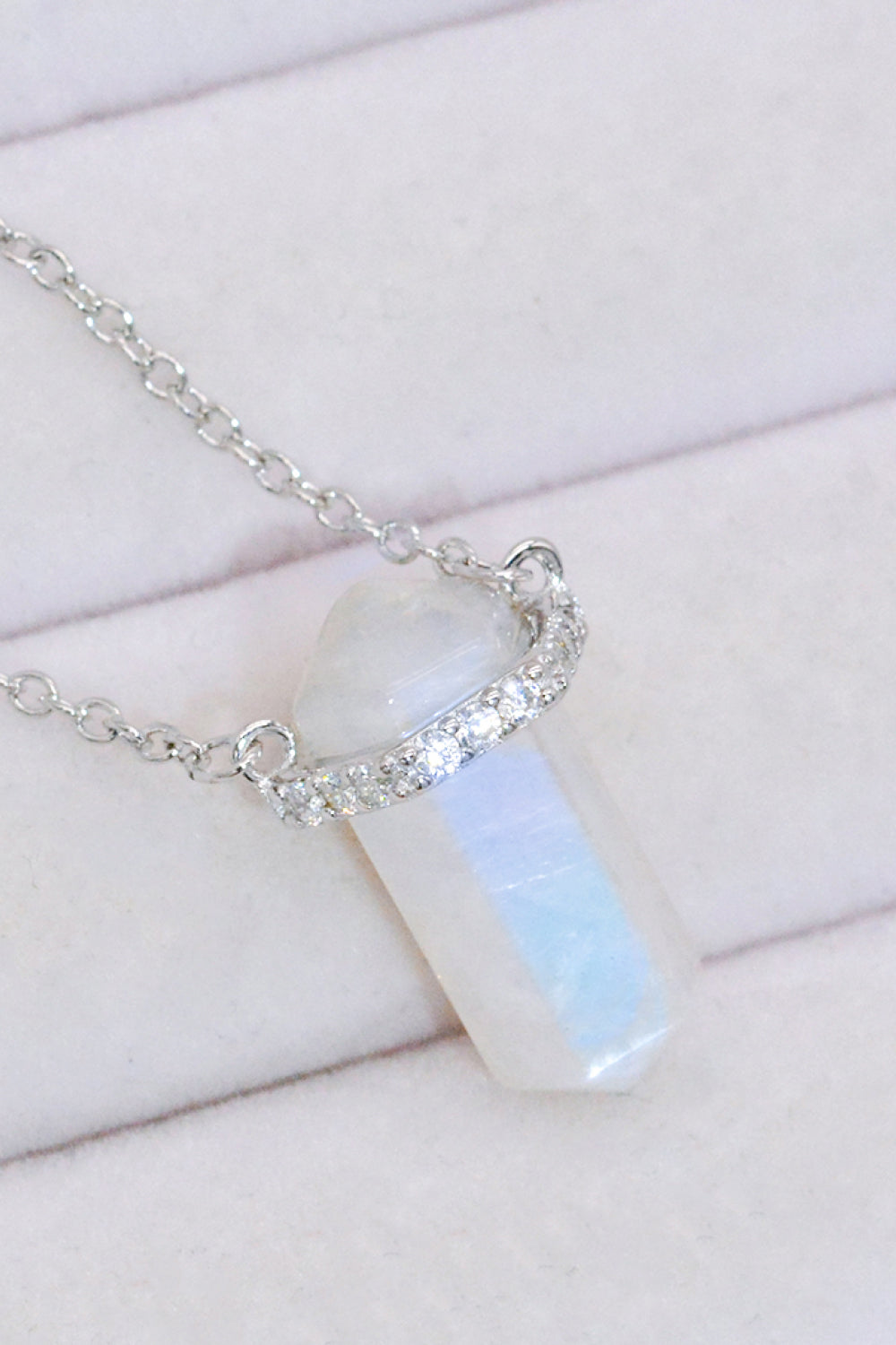 Natural Moonstone Chain-Link Necklace The Stout Steer