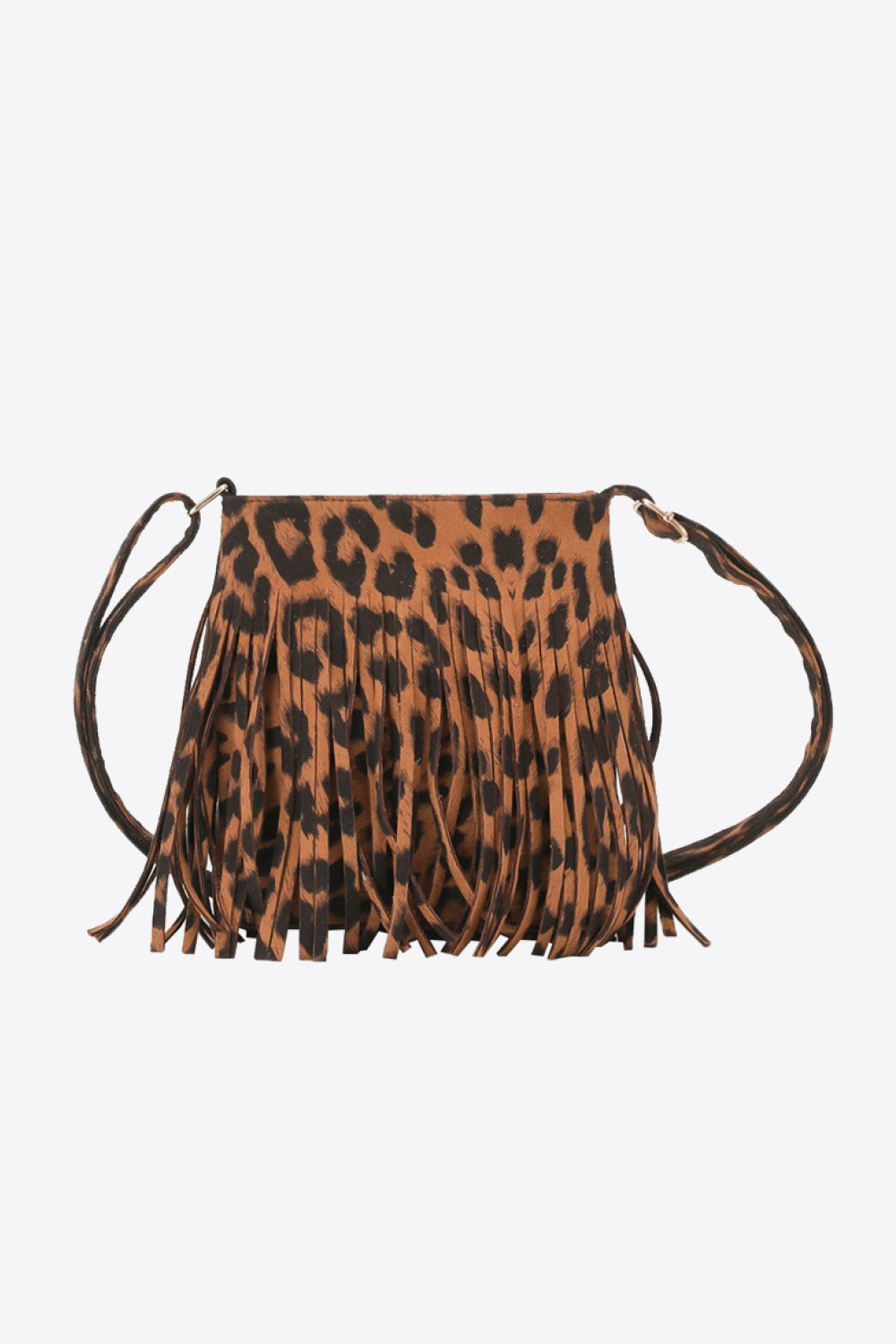 PU Leather Crossbody Bag with Fringe The Stout Steer