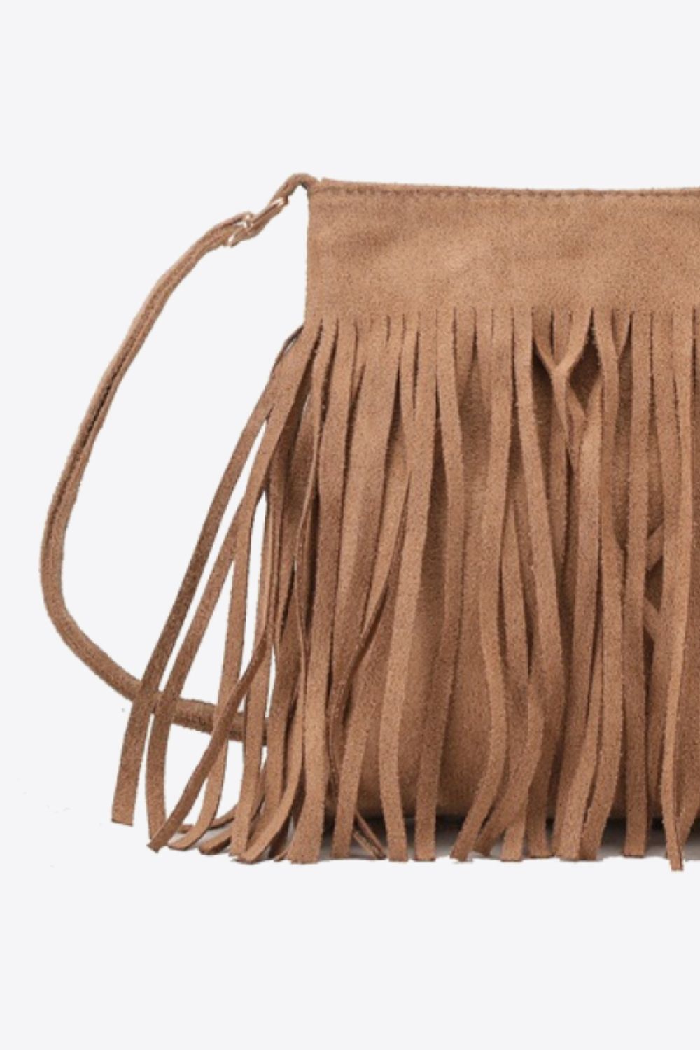 PU Leather Crossbody Bag with Fringe The Stout Steer