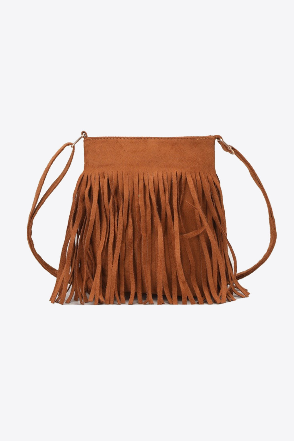 PU Leather Crossbody Bag with Fringe The Stout Steer