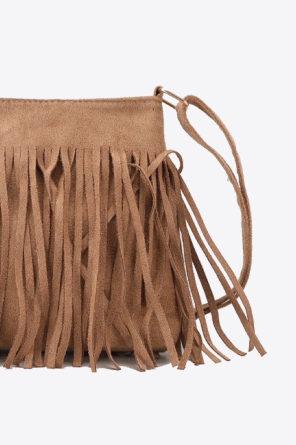 PU Leather Crossbody Bag with Fringe The Stout Steer