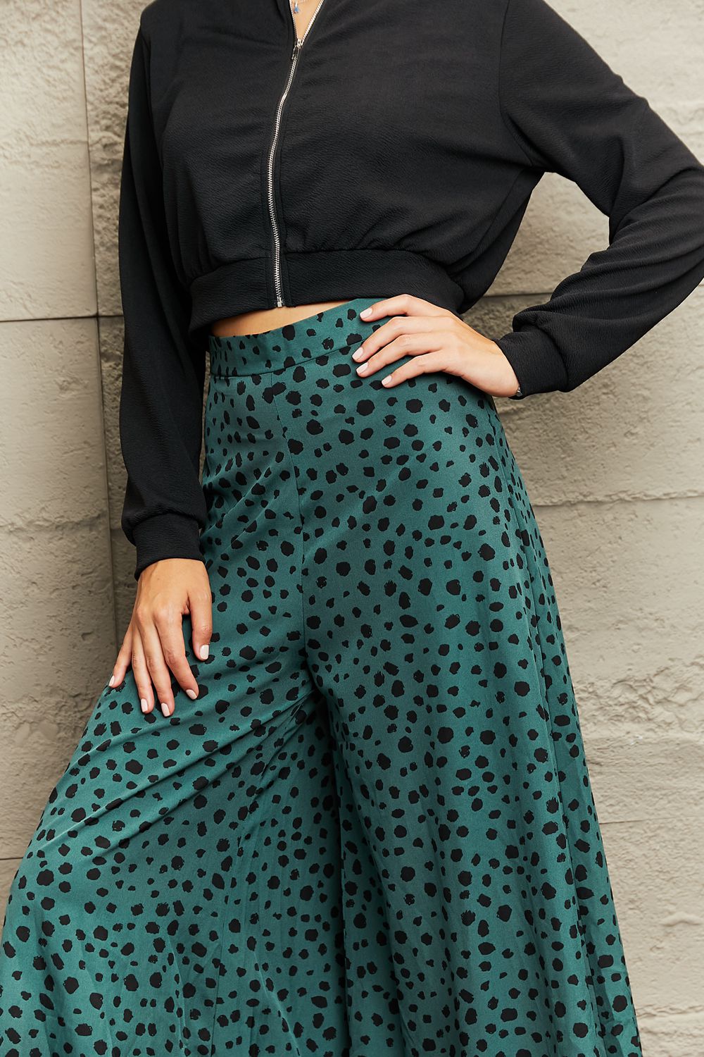 Printed Wide Leg Long Pants The Stout Steer