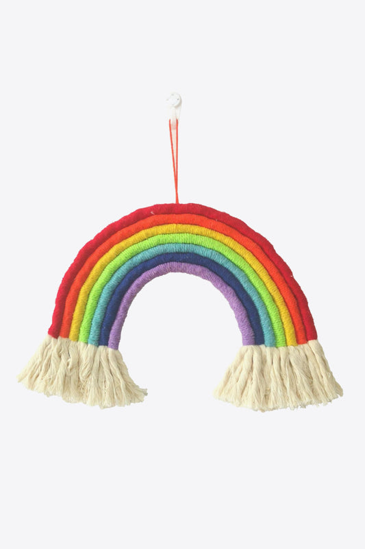 Rainbow Fringe Trim Wall Hanging Decor The Stout Steer