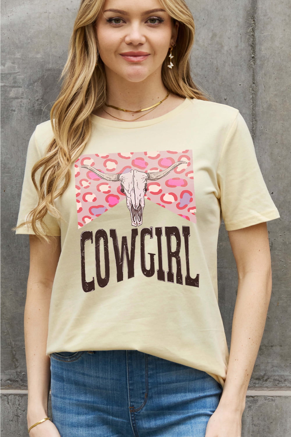 Simply Love Full Size COWGIRL Graphic Cotton Tee The Stout Steer