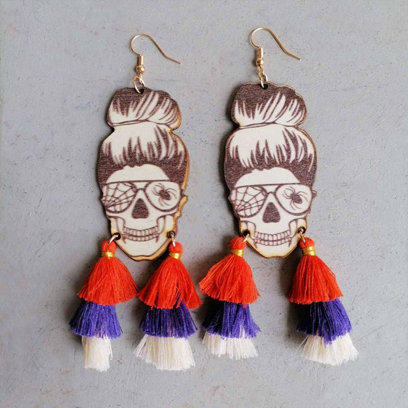 Spider Grandma Tassel Detail Dangle Earrings The Stout Steer