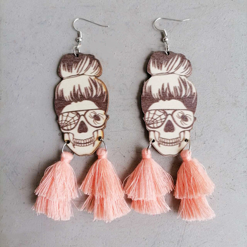 Spider Grandma Tassel Detail Dangle Earrings The Stout Steer