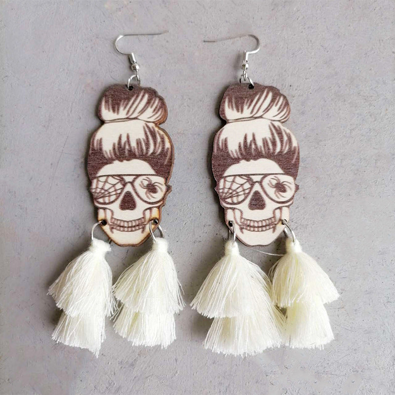 Spider Grandma Tassel Detail Dangle Earrings The Stout Steer