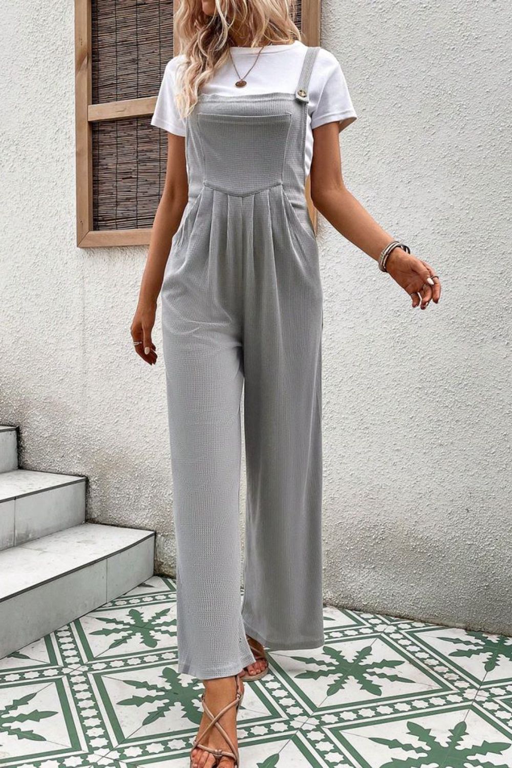 Square Neck Sleeveless Jumpsuit The Stout Steer