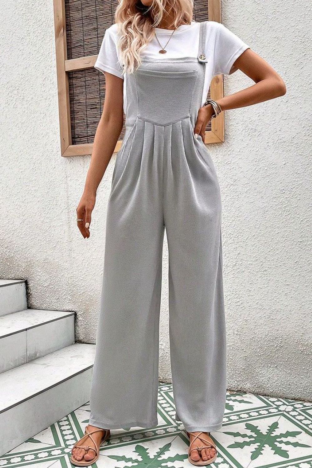 Square Neck Sleeveless Jumpsuit The Stout Steer