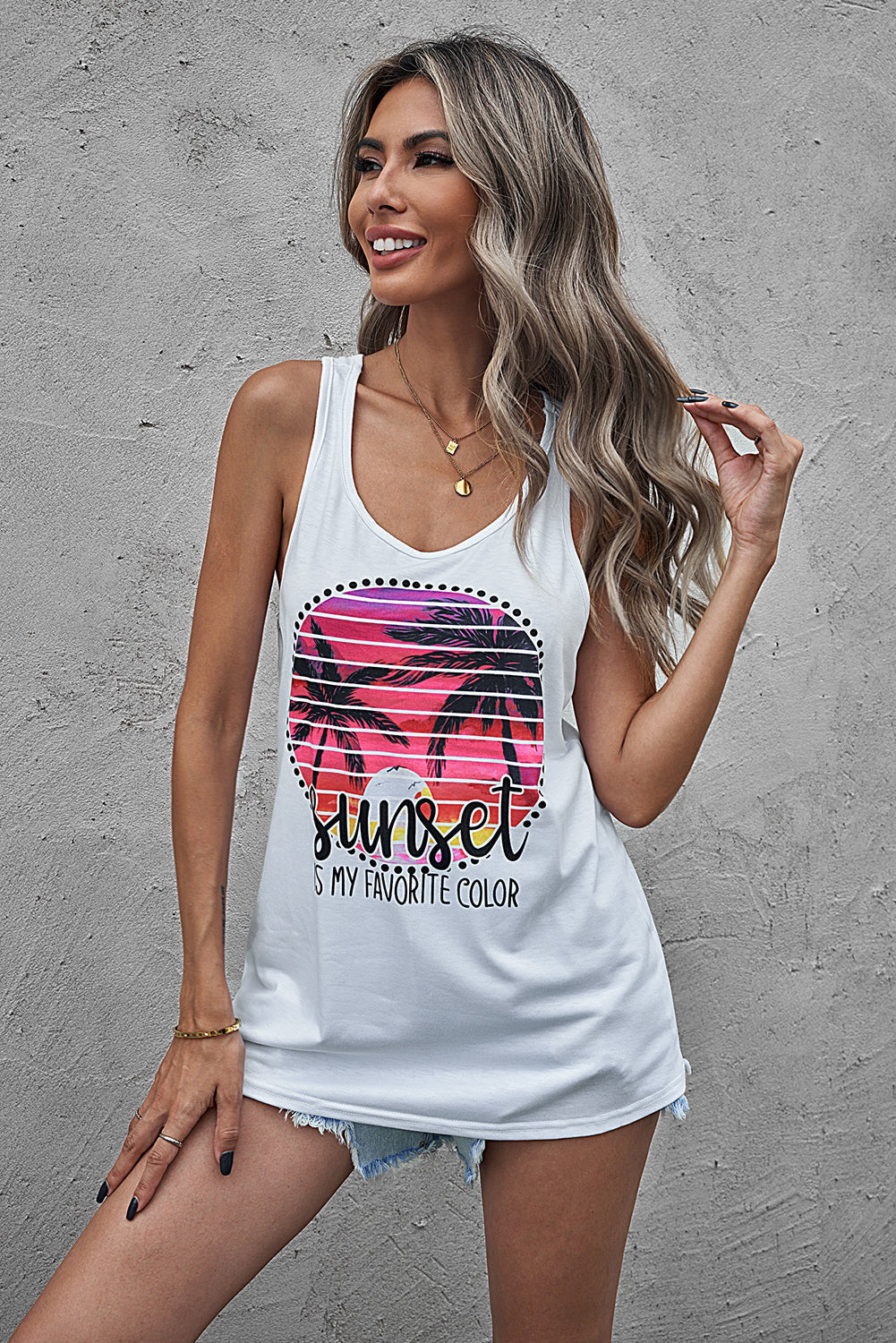 Sunset Is My Favorite Color Tank The Stout Steer