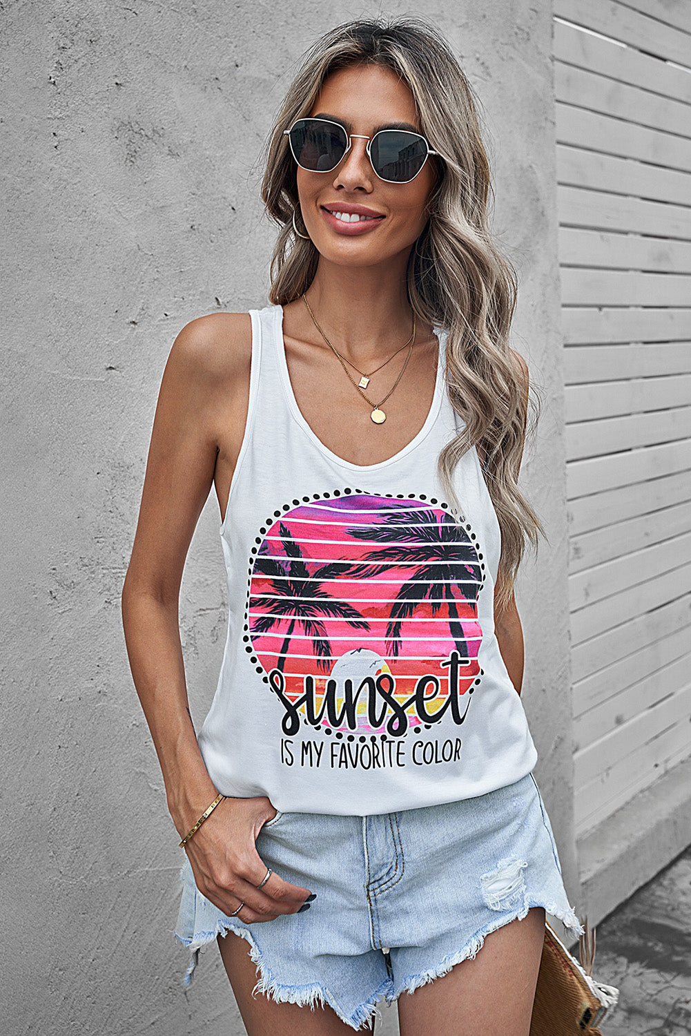 Sunset Is My Favorite Color Tank The Stout Steer