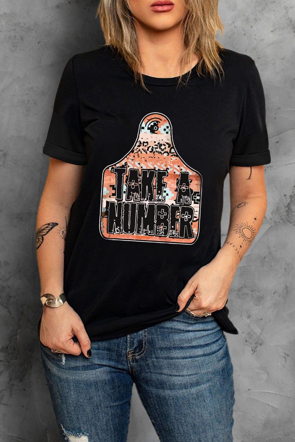 TAKE A NUMBER Graphic Tee The Stout Steer