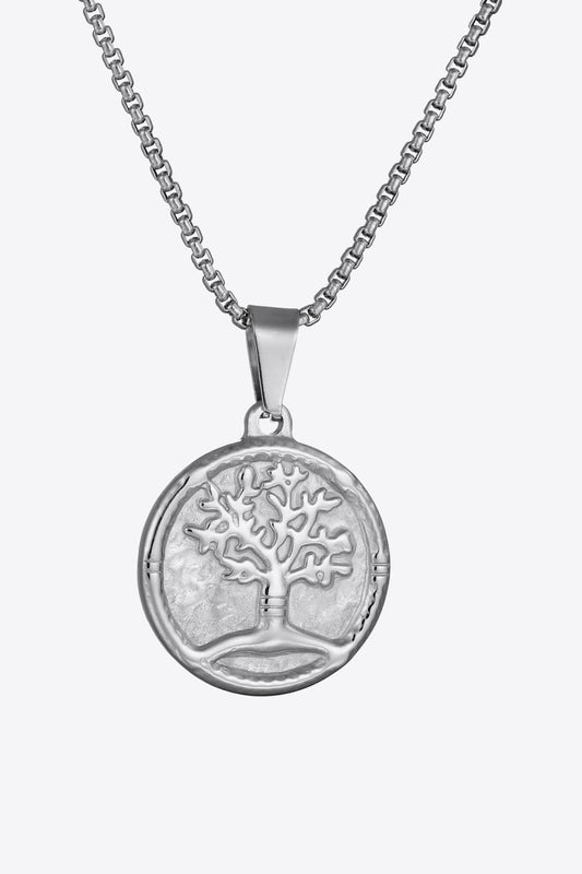 Tree Of Life Pendant Stainless Steel Necklace The Stout Steer