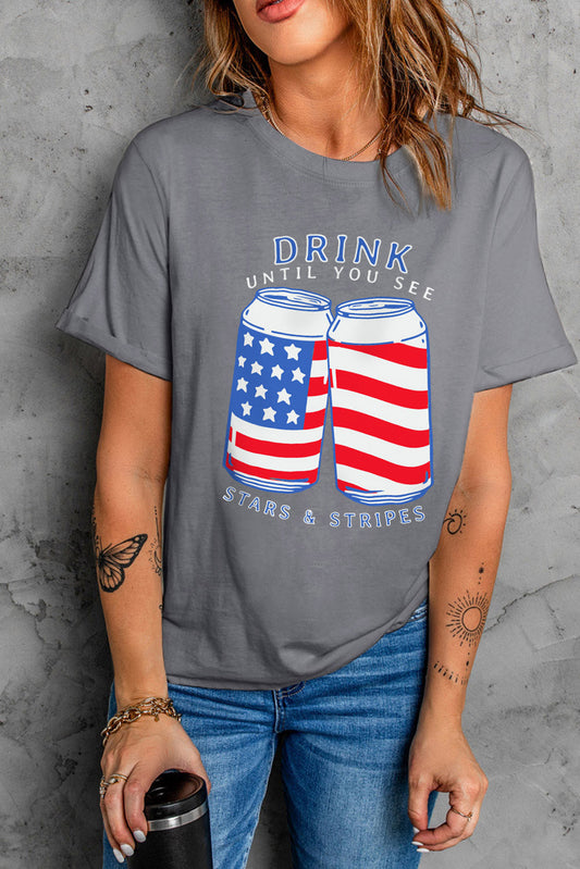 US Flag Graphic Short Sleeve Tee The Stout Steer