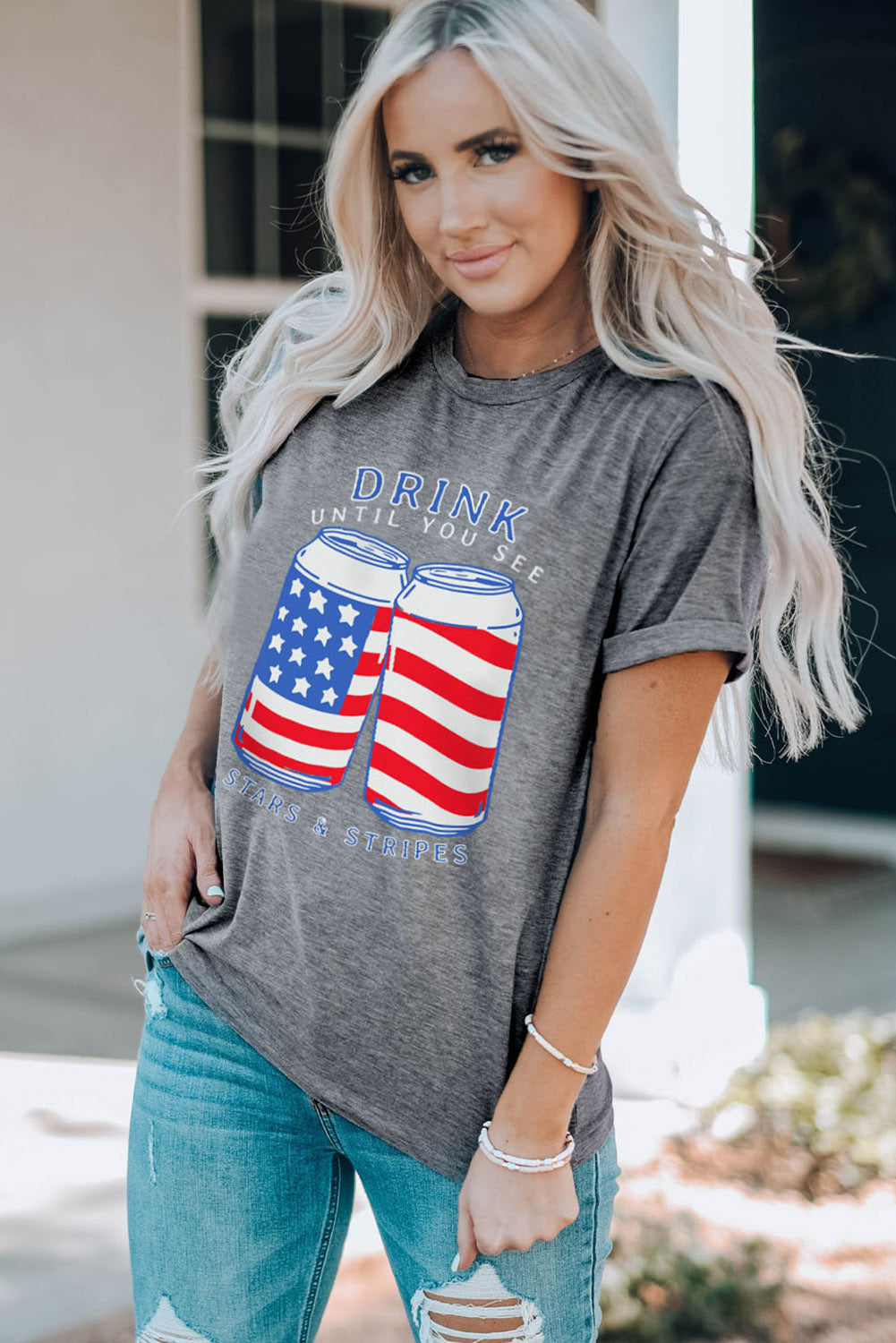 US Flag Graphic Short Sleeve Tee The Stout Steer