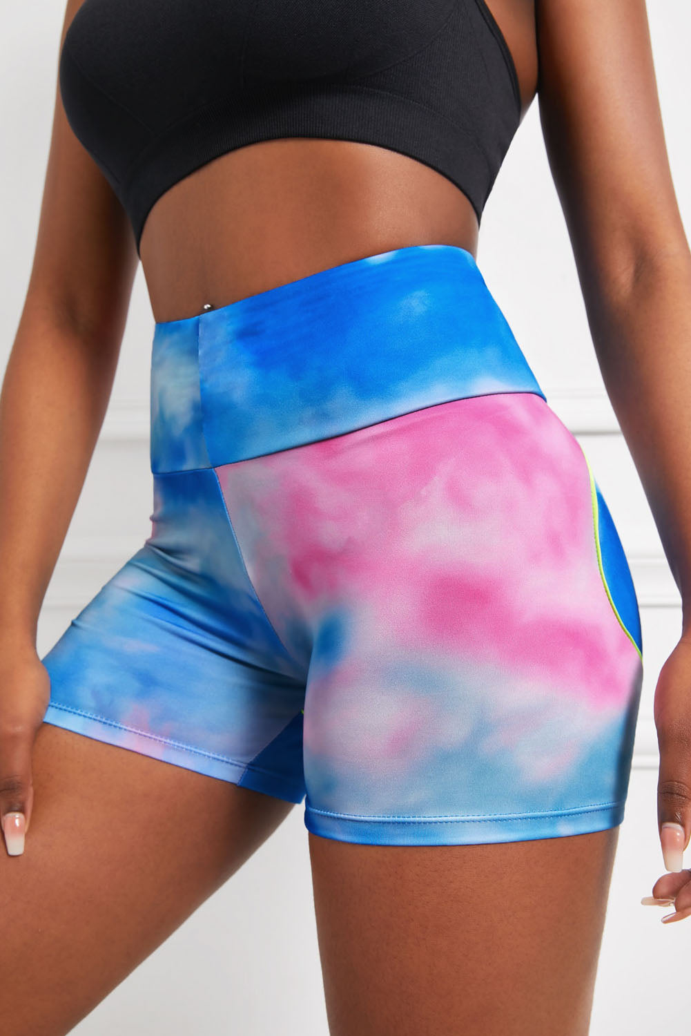 Wide Waistband High Waist Yoga Shorts The Stout Steer