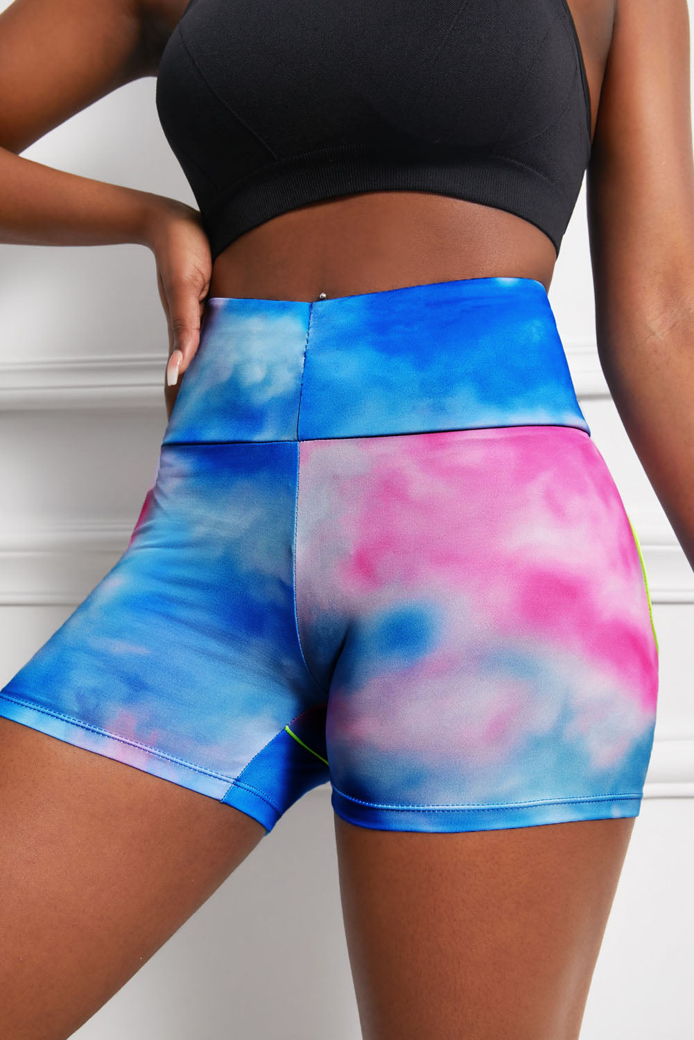 Wide Waistband High Waist Yoga Shorts The Stout Steer